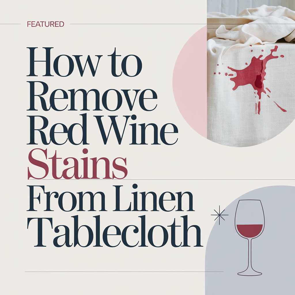 How to Get Red Wine Stains Off from Linen Tablecloths