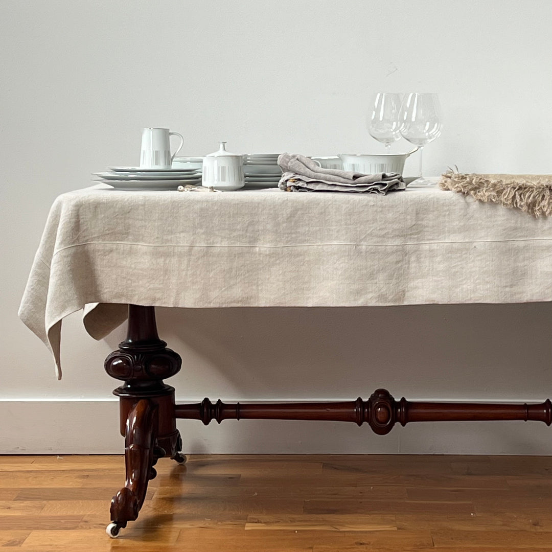 How to Get Red Wine Stains Off from Linen Tablecloths