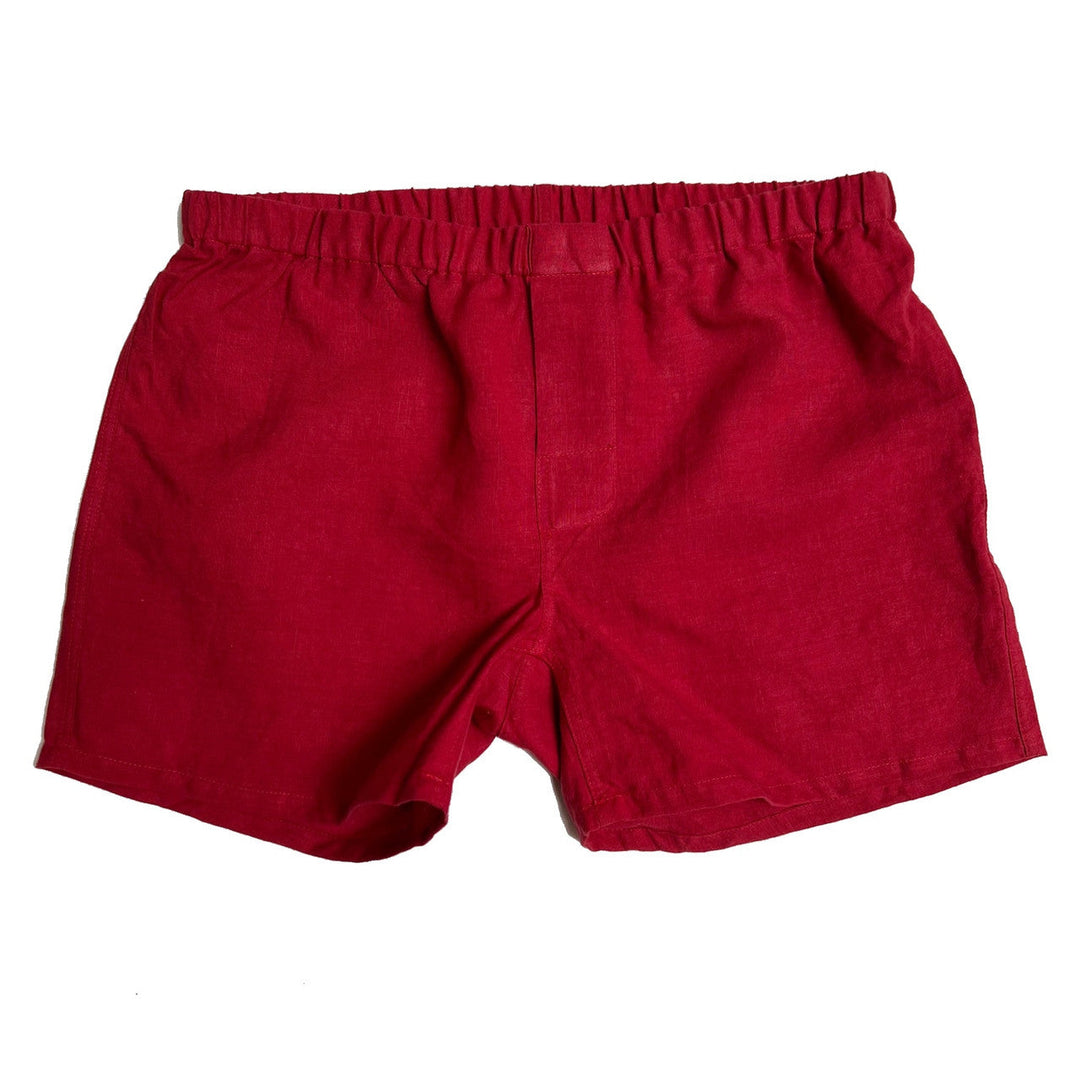 VSERETLOON 4 Pieces of Large Size Men's Underwear Shorts red