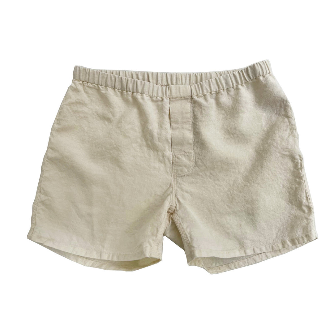 WHITE BOXER SHORTS, Linen Shorts, Men's Boxer Shorts, Linen Boxers