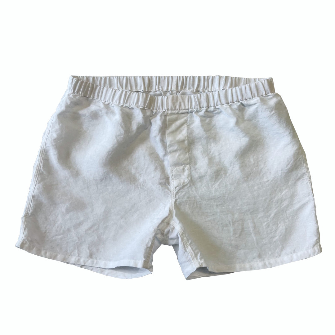 XS Eco White Belgian Boxer Shorts - 30 Waist Sleek Fit