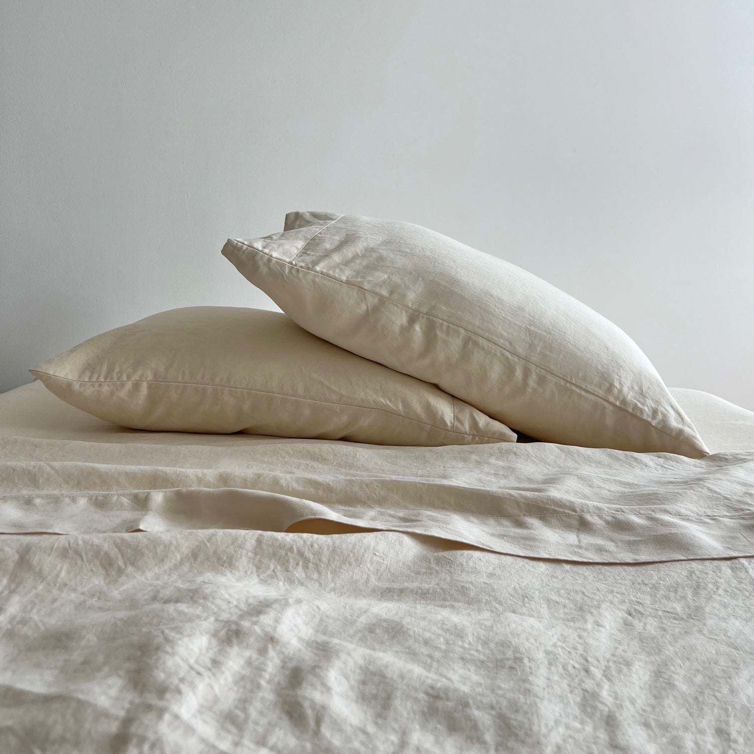 White linen shop european pillowcases