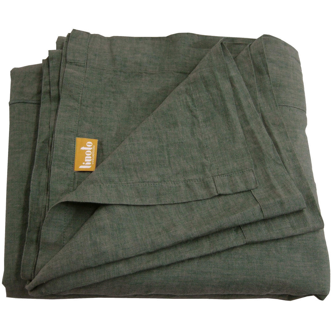 Sage Linen Flat Sheet Yarn-Dye